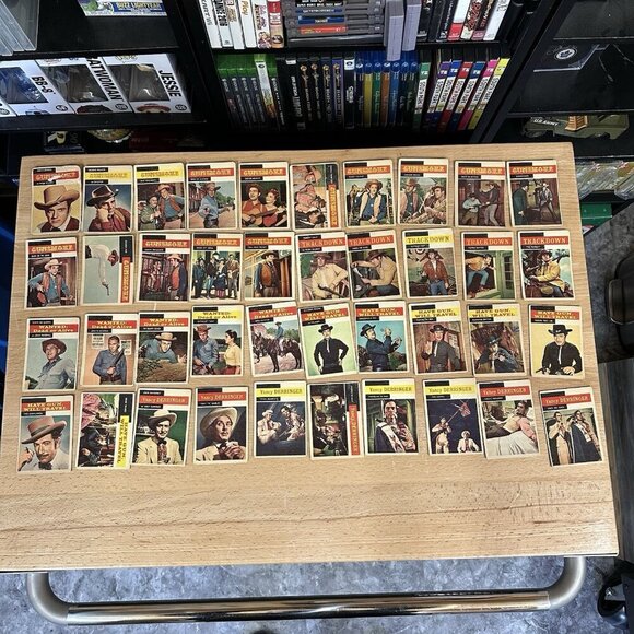 1958 Topps TV Westerns Gunsmoke Steve Mcqueen Complete set 71 Trading Cards - Picture 2 of 5